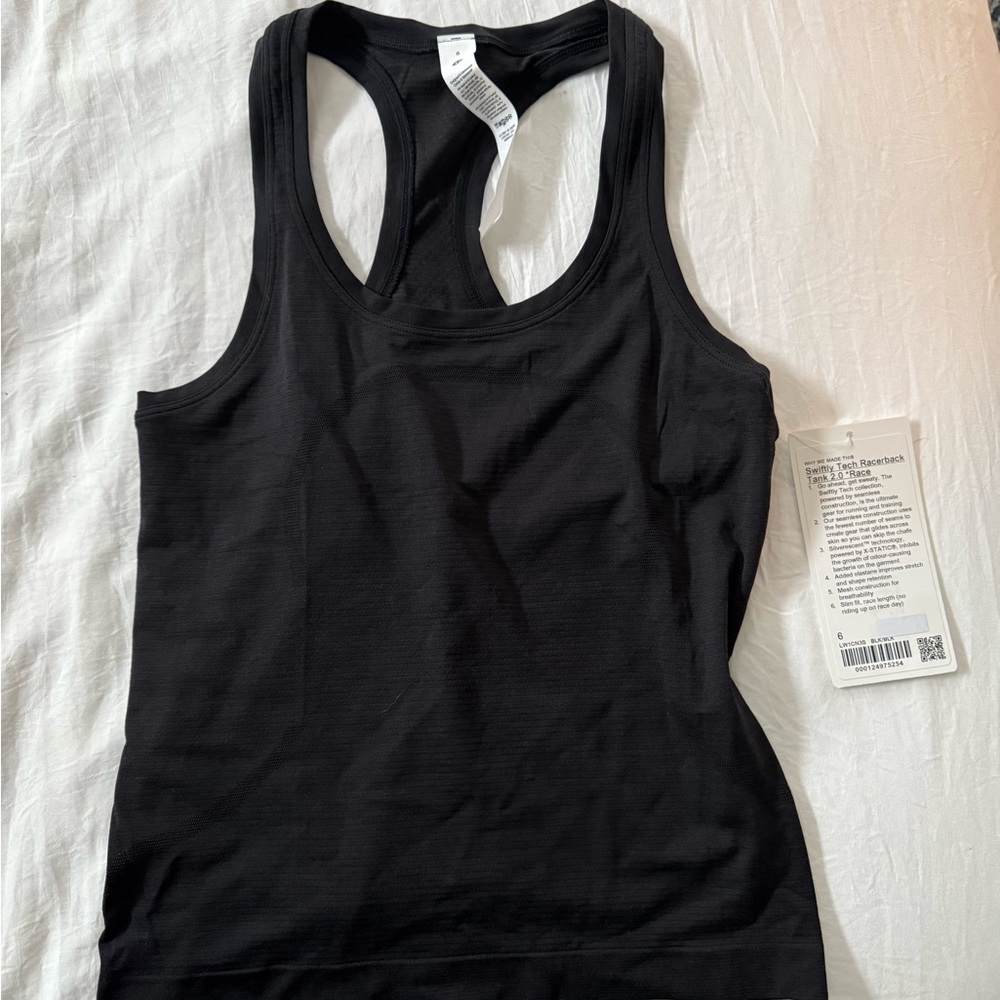 Lululemon Swiftly Tech Black Racerback Tank Top